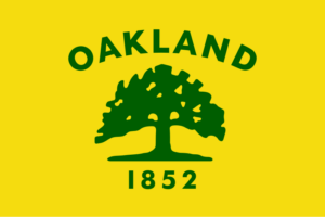 Flag of Oakland California Yak and Yeti Movers