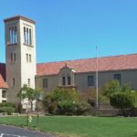 a building with a bell tower