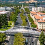 A city full of greenery and buildings