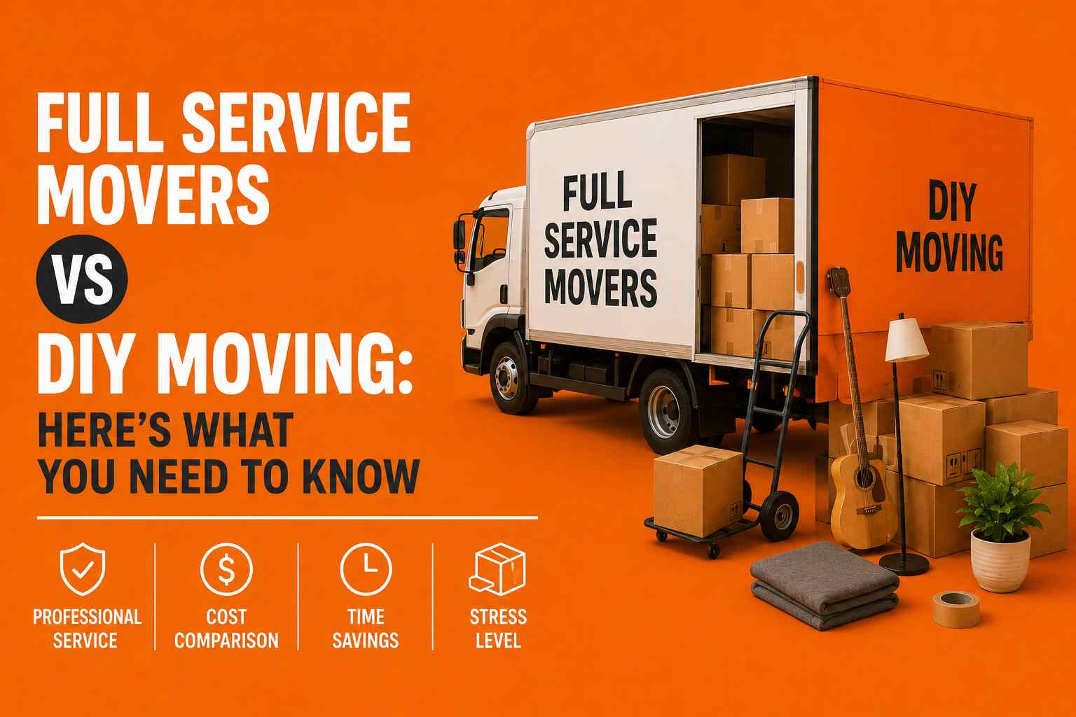 Full service movers vs DIY moving