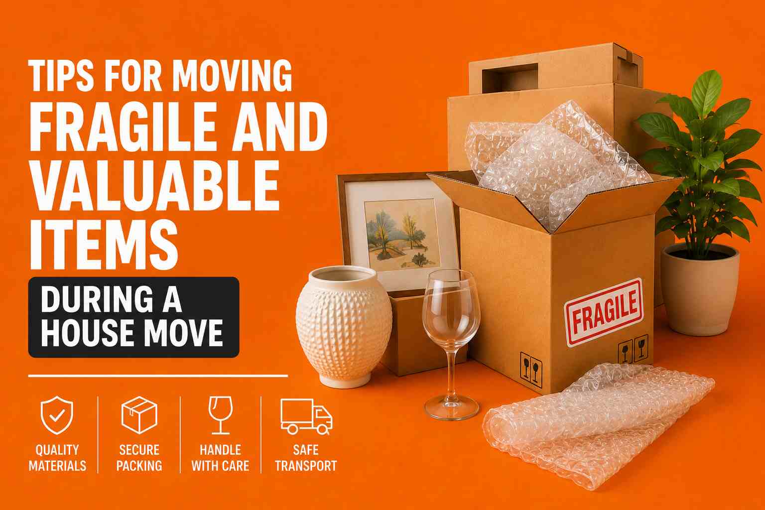 Tips for moving fragile and valuable items during a house move